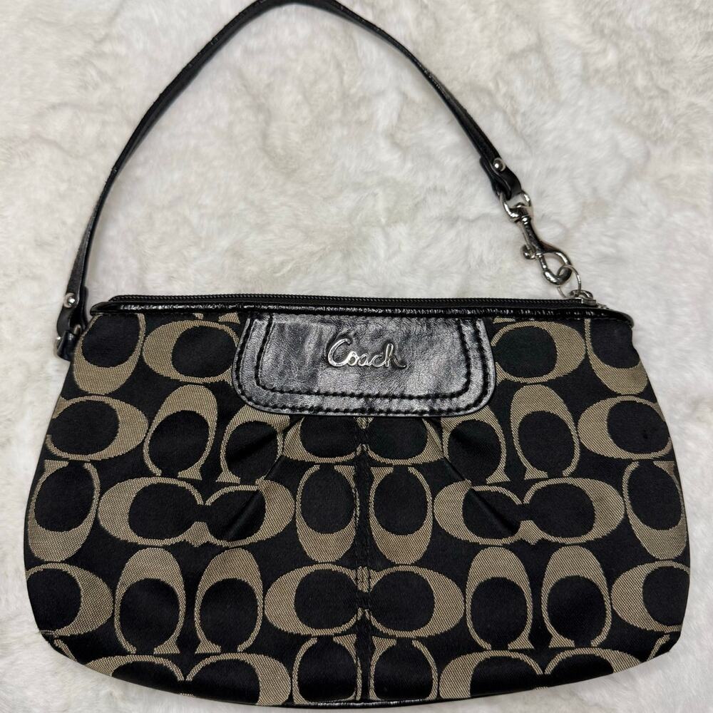 y2k COACH Black Wristlet - Picture 1 of 6